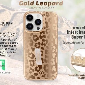 Loopy Case Original - Gold Leopard, Metallic Edition - iPhone 14 Pro Max
